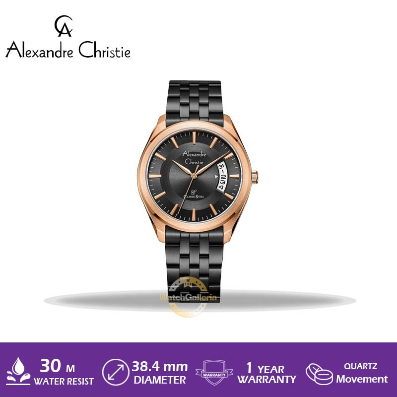 Jam Tangan Pria Alexandre Christie AC 8674 MD BBRBA Original Berrgaransi Resmi