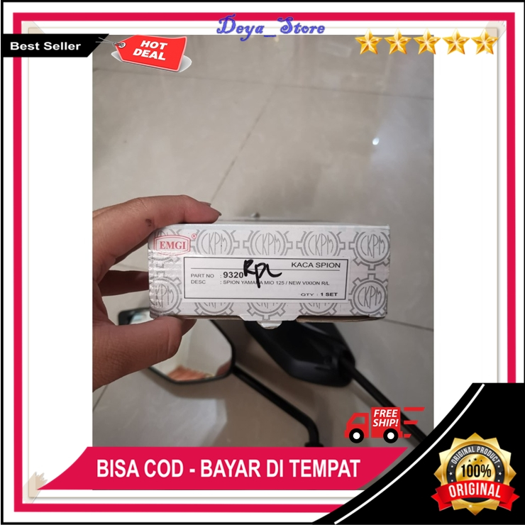 Kaca Spion Cembung Motor Yamaha Mio M3 Xeon Jupiter MX Vixion spion Motor Asli EMGI Cembung Original