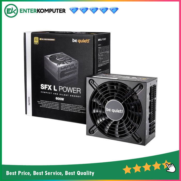 be quiet SFX-L POWER 600W - 80+ Gold Certified - 3 Years Warranty - Number 1 PSU in Germany