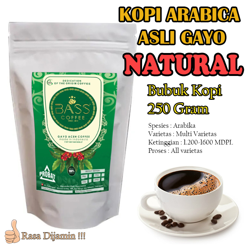 

Kopi Arabica Gayo - Natural - Bubuk 250g