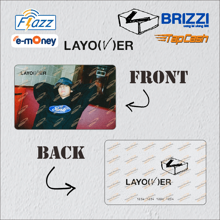 ETOLL EMONEY / FLAZZ BCA GEN2 / BRIZZI / TAPCASH NFC SALDO 0 - TAEHYUNG V LAYOVER H