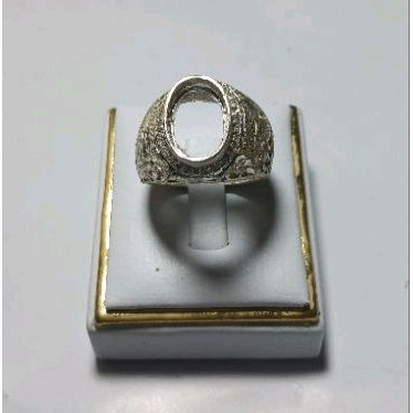 Ring perak model ukir kembang