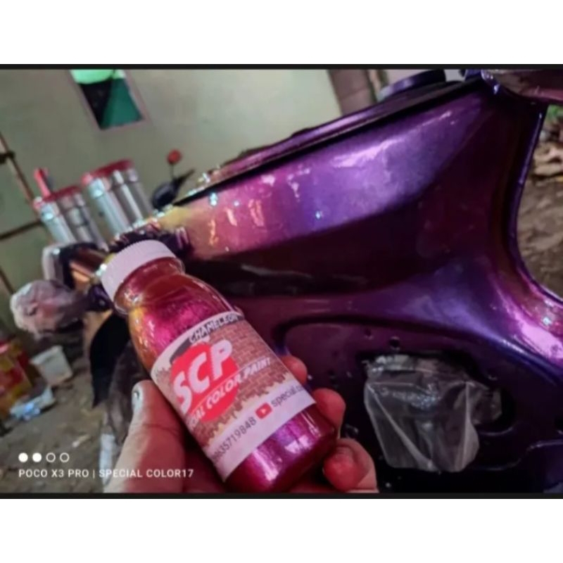 CAT BUNGLON 3 WARNA CAT MOBIL MOTOR