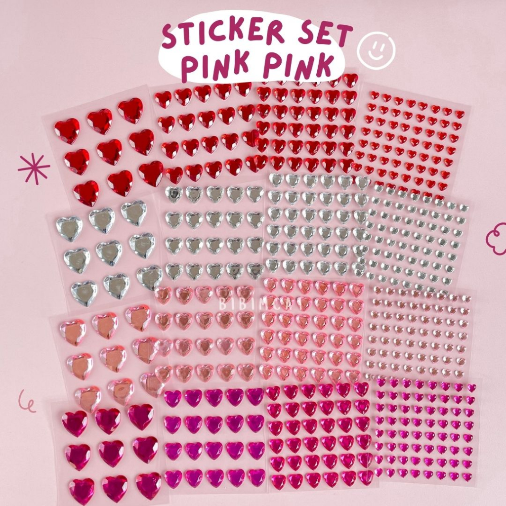 

Sticker Jewel Set Pink Pink - Stiker. Timbul Makeup