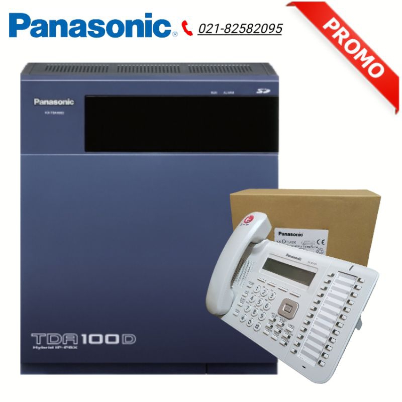 Pabx Panasonic KX-TDA100D Kap. 8 Line 4 DPT 48 Extension + 1 Bh Key Telepon Panasonic KX-DT543