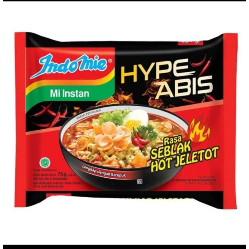 

indomie kuah rasa seblak hot jeletot