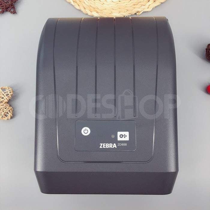 Printer Termal Transfer Zebra ZD-888 Print Resi Barcode Gudang USB