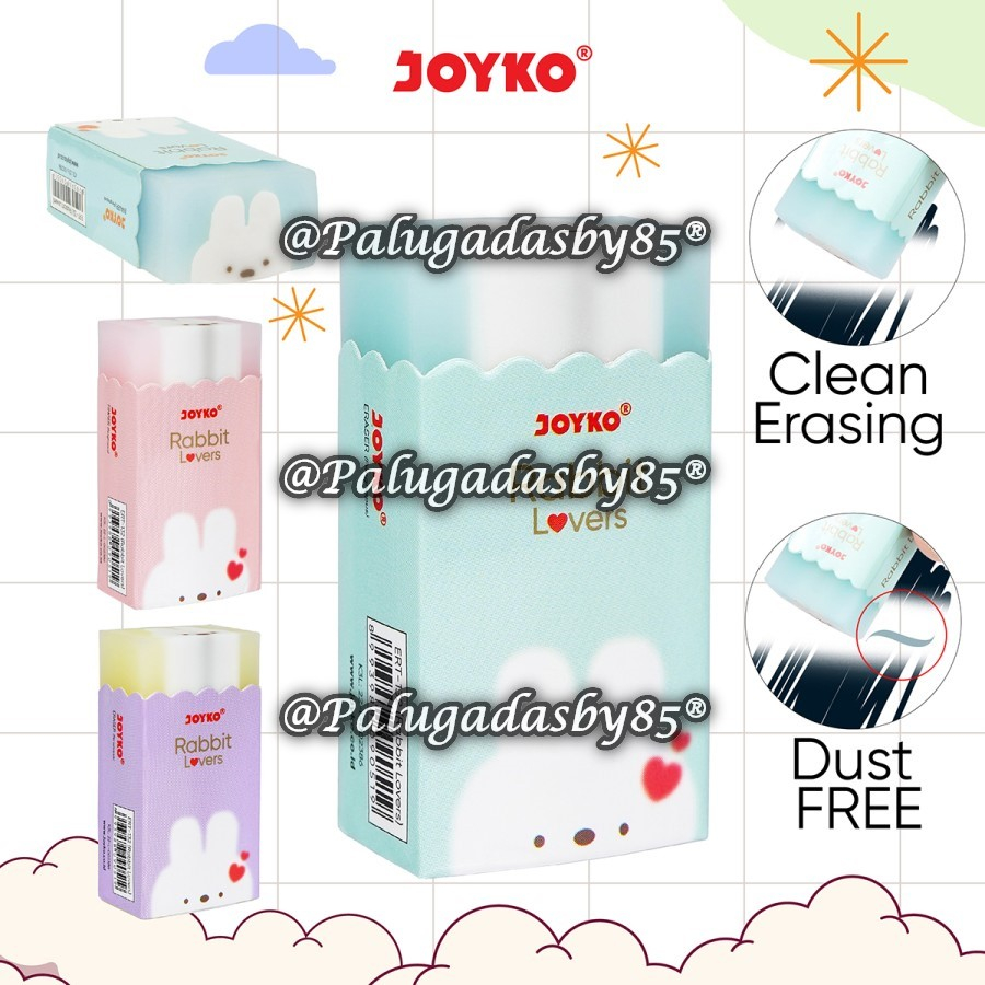 

(1 Biji) Penghapus JOYKO ERT-132 Rabbit Lovers / Penghapus Eraser Joyko ERT-132 Rabbit Lovers / Joyko ERT132 ERT 132