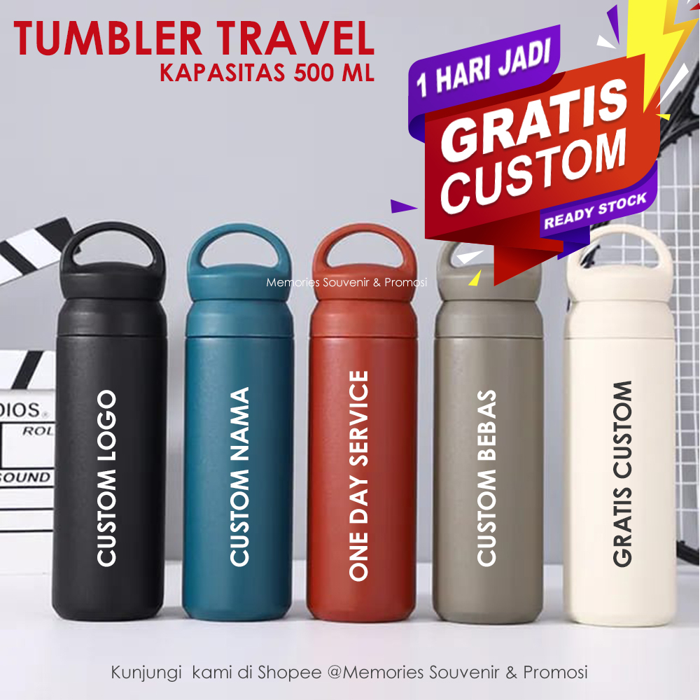 Termos  Travel Japan Hook + Gratis custom grafir Nama | Termos Tumbler Hook Travel Japan   | tumbler