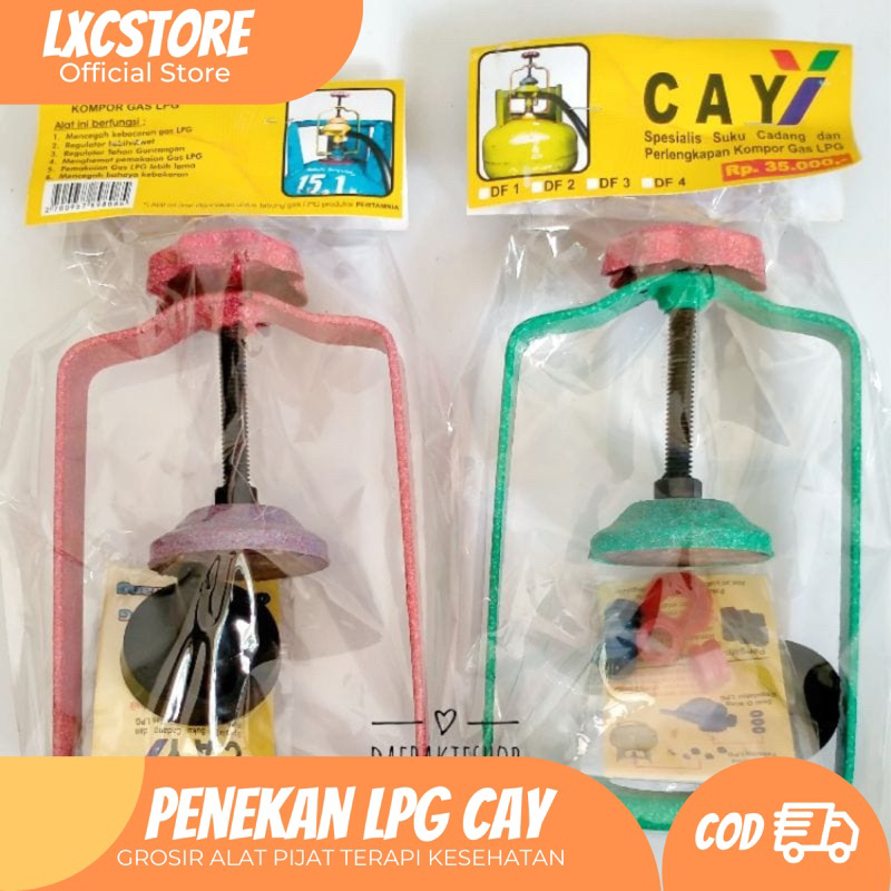 PRODUSEN catok cay penekan regulator LPG 3 12 kg / mencegah kebocoran gas LPG / menghemat memperlama