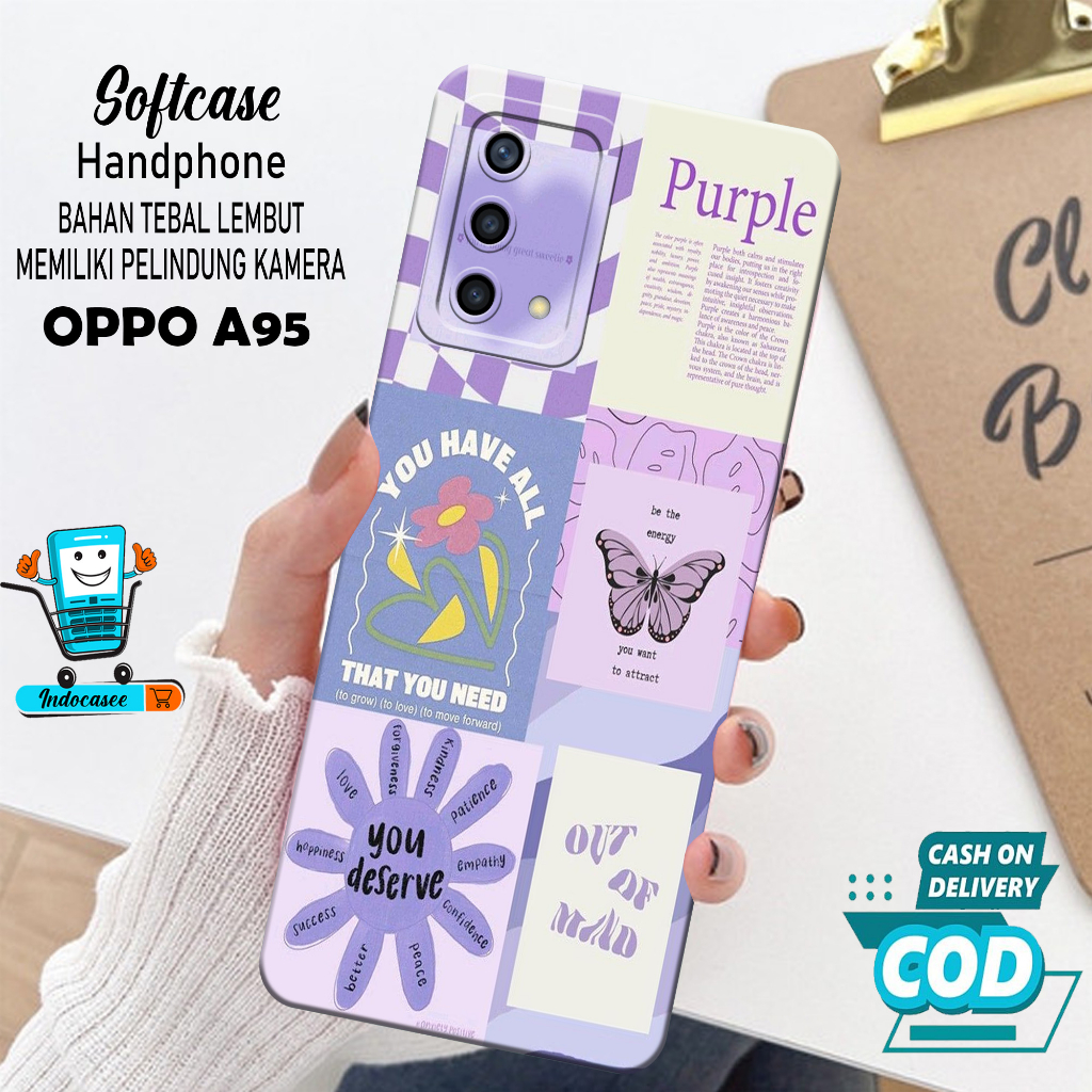 Case Hp OPPO A95 - Softcase OPPO A95 Terbaru - Casing OPPO A95 - Kesing OPPO A95 - Silikon OPPO A95 