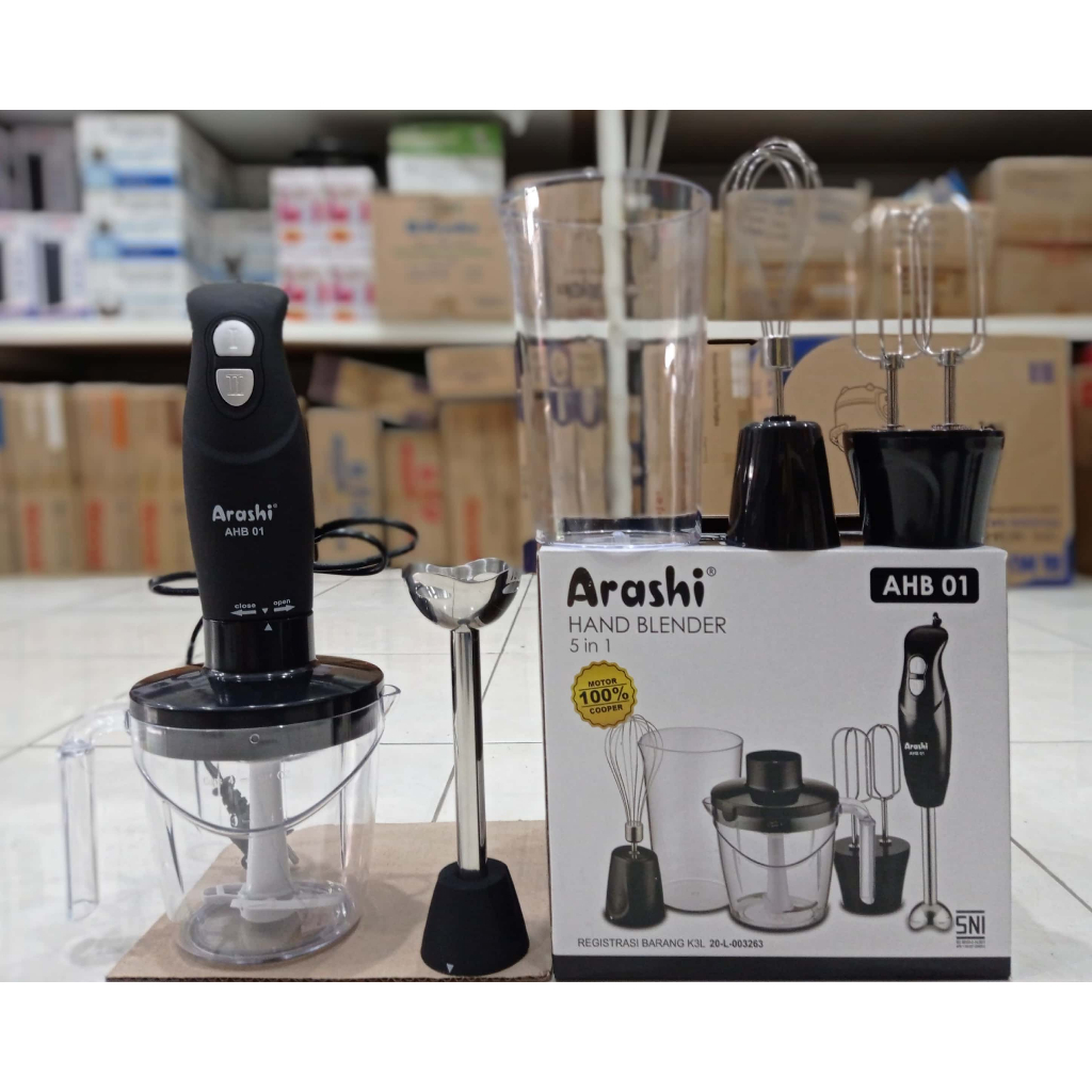 Hand Blender Arashi AHB 01 Multifungsi Blender Tangan Serbaguna - Garansi Resmi