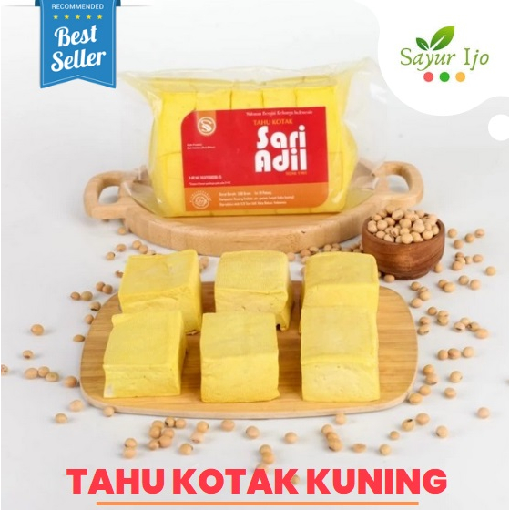 

Tahu Kotak Kuning UD Sari Adil 500 Gram / Pack Fresh Tofu Sayur Segar