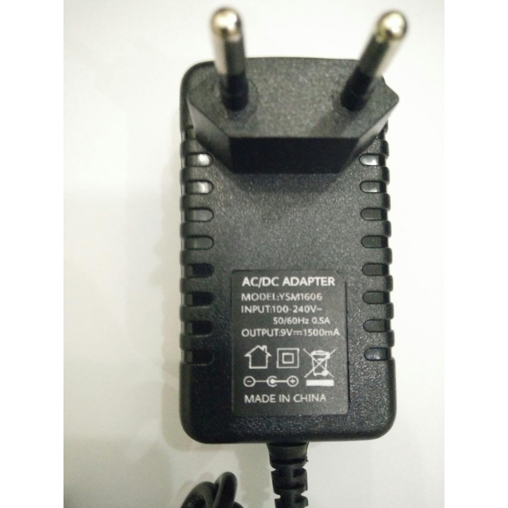 AC/DC ADAPTER 9V 1500mA YSM1606