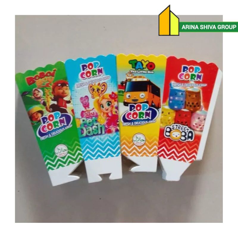 

500 LEMBAR KERTAS POPCORN 12 × 6 PAPER CRAFT KARTON POPCORN BERKUALITAS | KARDUS KEMASAN POPCORN UKURAN 12 × 6 PRODUK TERBARU | CENTRAL JAYA ABADI | ARINA SHIVA GROUP 1127