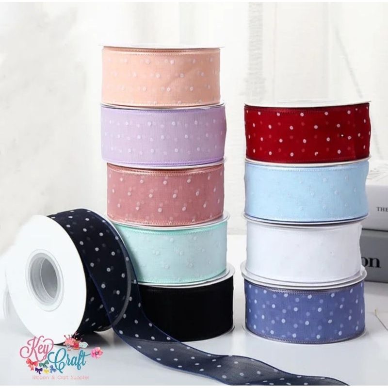 

Pita Korea Organza Polkadot Fishtail size 4cm