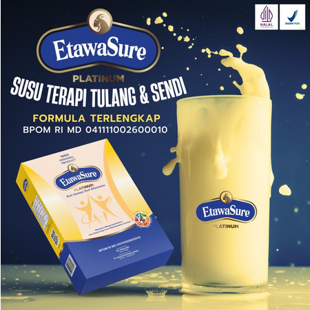 

Etawasure Platinum Susu Kambing Etawa Rasa Jahe 250gram
