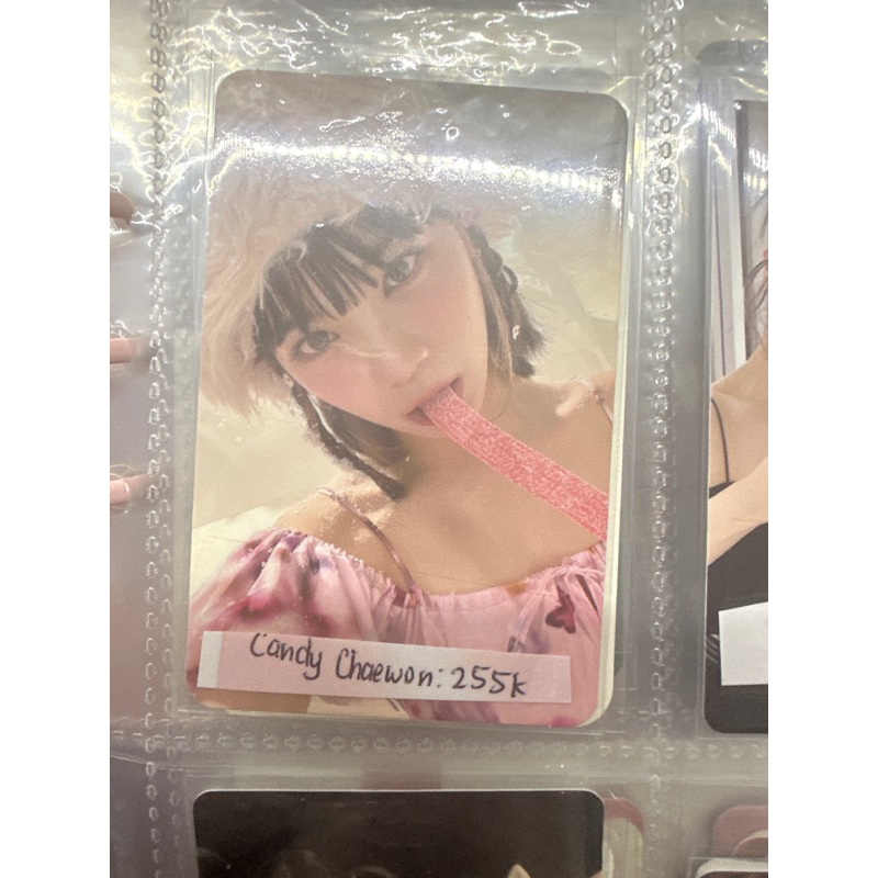 sourbelt chaewon candy chaewon photocard