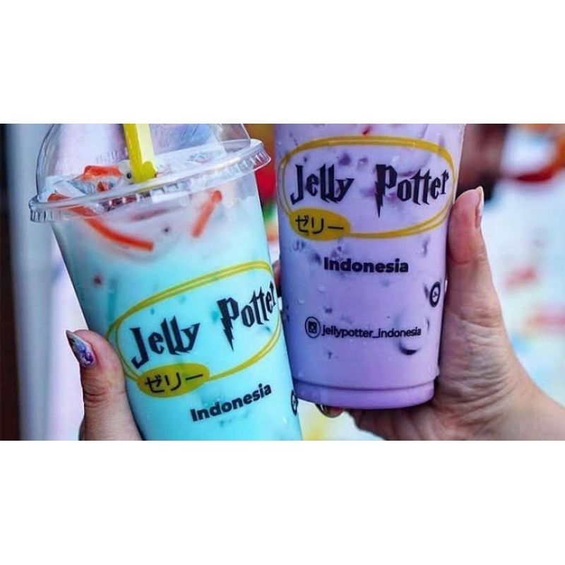 Gelas CUP Minuman Jelly Potter 50 PCS Cetak Cup Minuman