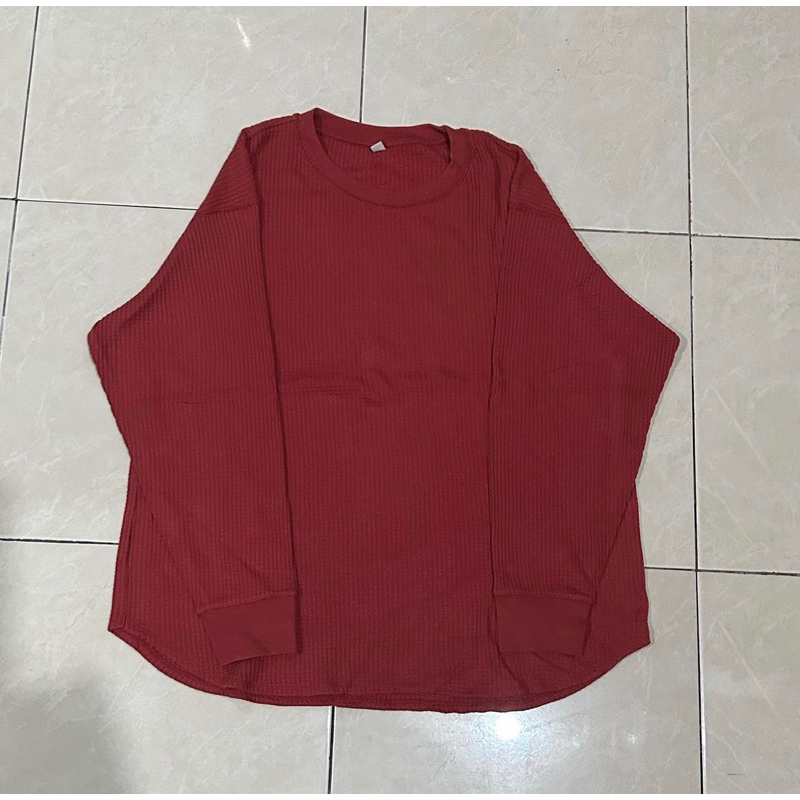 LONGSLEEVE WAFFLE UNIQLO