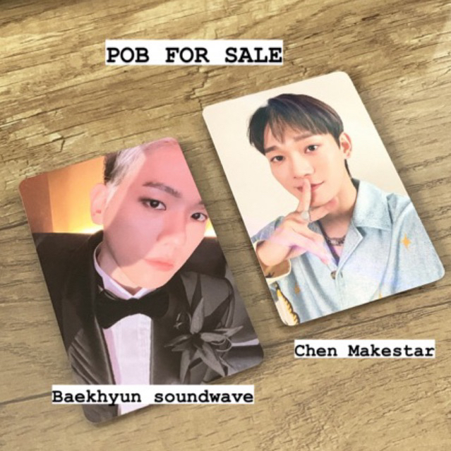 EXO EXIST POB Baekhyun Soundwave Chen Makestar Photocard Benefit PC