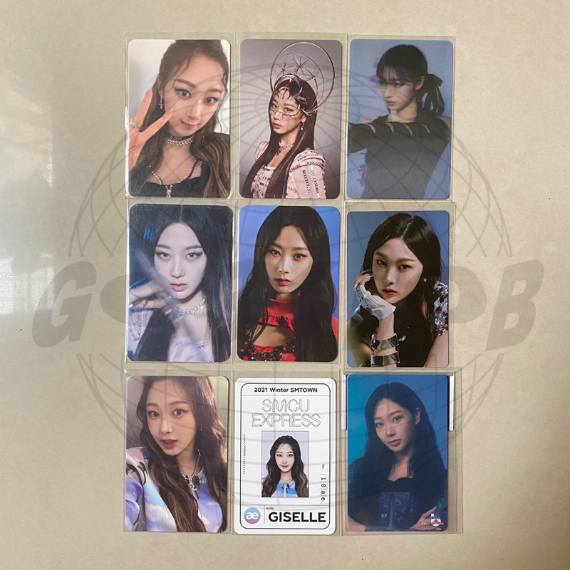 aespa giselle savage pos p.o.s ver version peace ar pc photocard official clip card hallucination ha