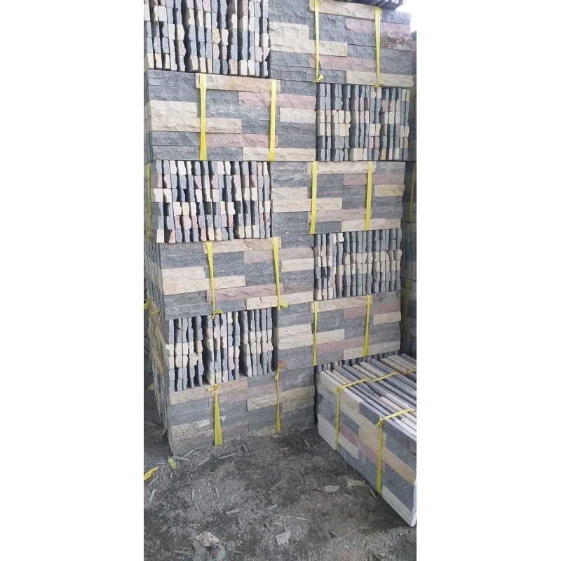 batu alam mozaik warna