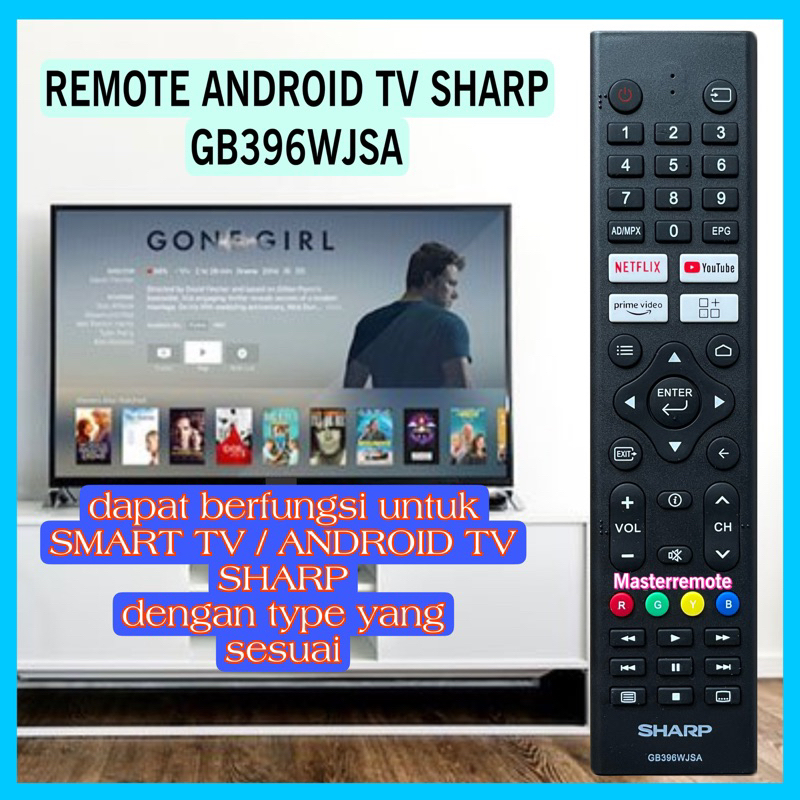 REMOT REMOTE TV SHARP ANDROID GB396WJSA