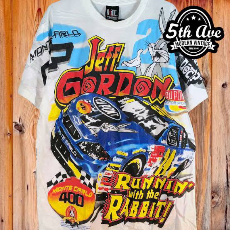 Kaos tshirt nascar jeff gordon ori tag giant oversize full print