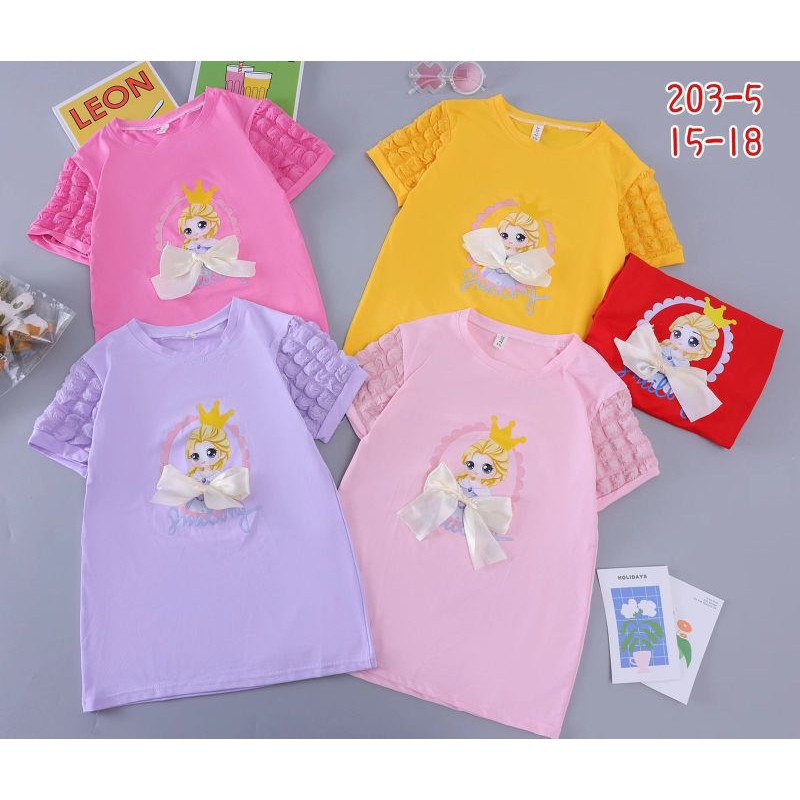 Atasan import anak perempuan 5-10 tahun Atasan jagung import baju kaos jagung perempuan import