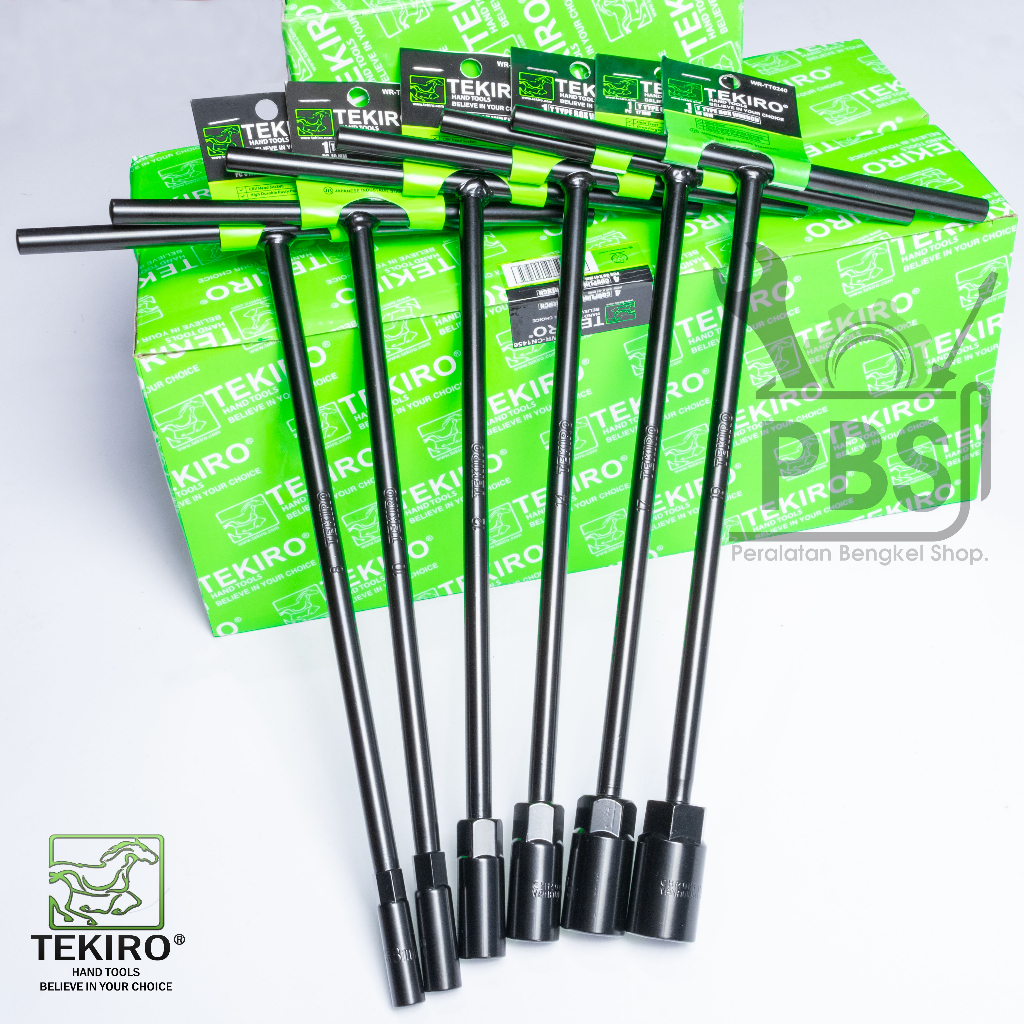 Paket 6 PCS Kunci T TEKIRO . Kunci T 8mm, 10mm, 12mm, 14mm, 17mm, 19mm . Kunci T TEKIRO Full Set Len