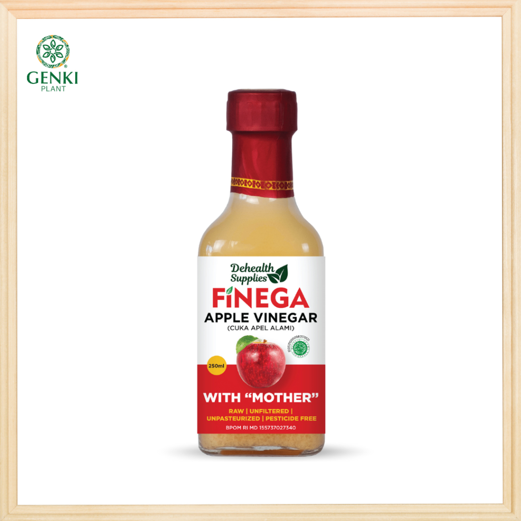 Finega Apple Cider Vinegar (With The Mother) / Cuka Apel - 250 ml