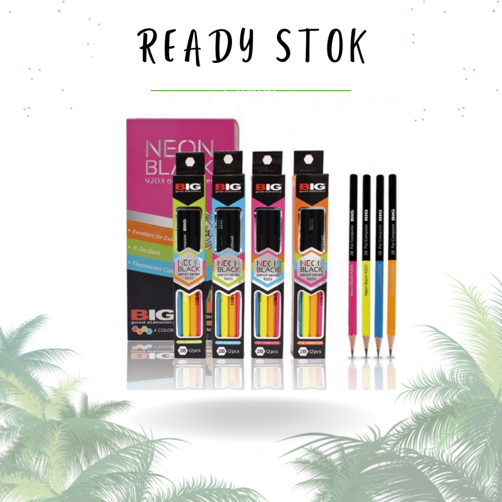 

PENSIL/PENCIL/PENSIL 2B/ PENSIL BIG 2B 9203 NEON BLACK (PCS)