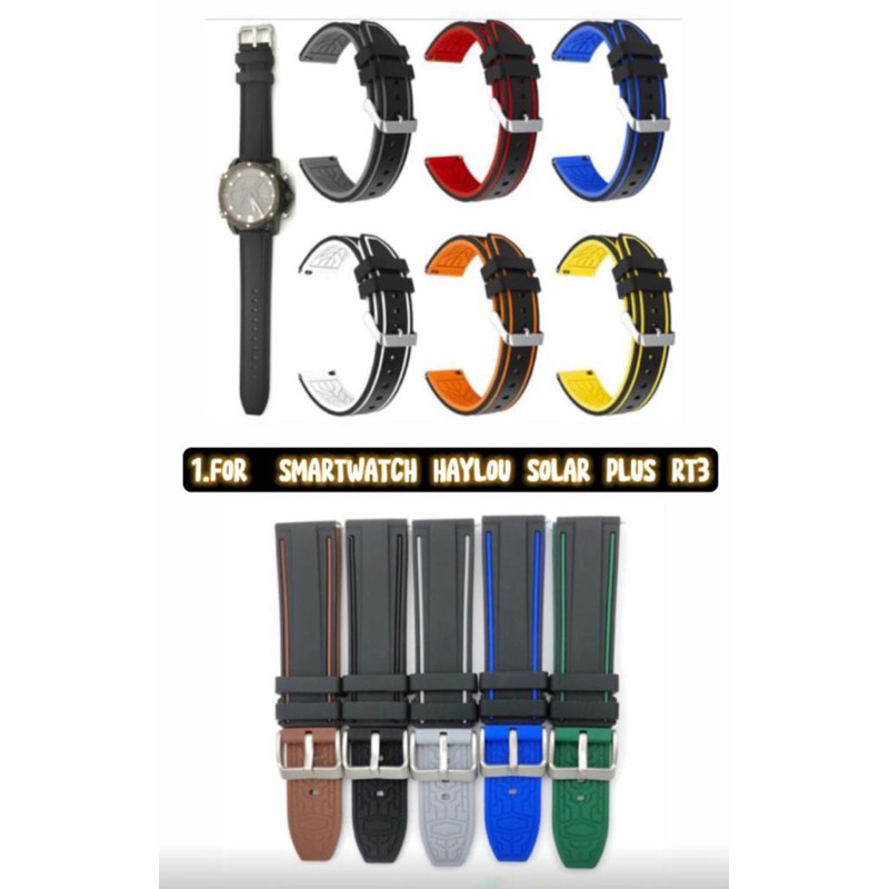 Strap/Tali Jam Smartwatch For Haylou Solar Plus RT3 - 22mm Silicone