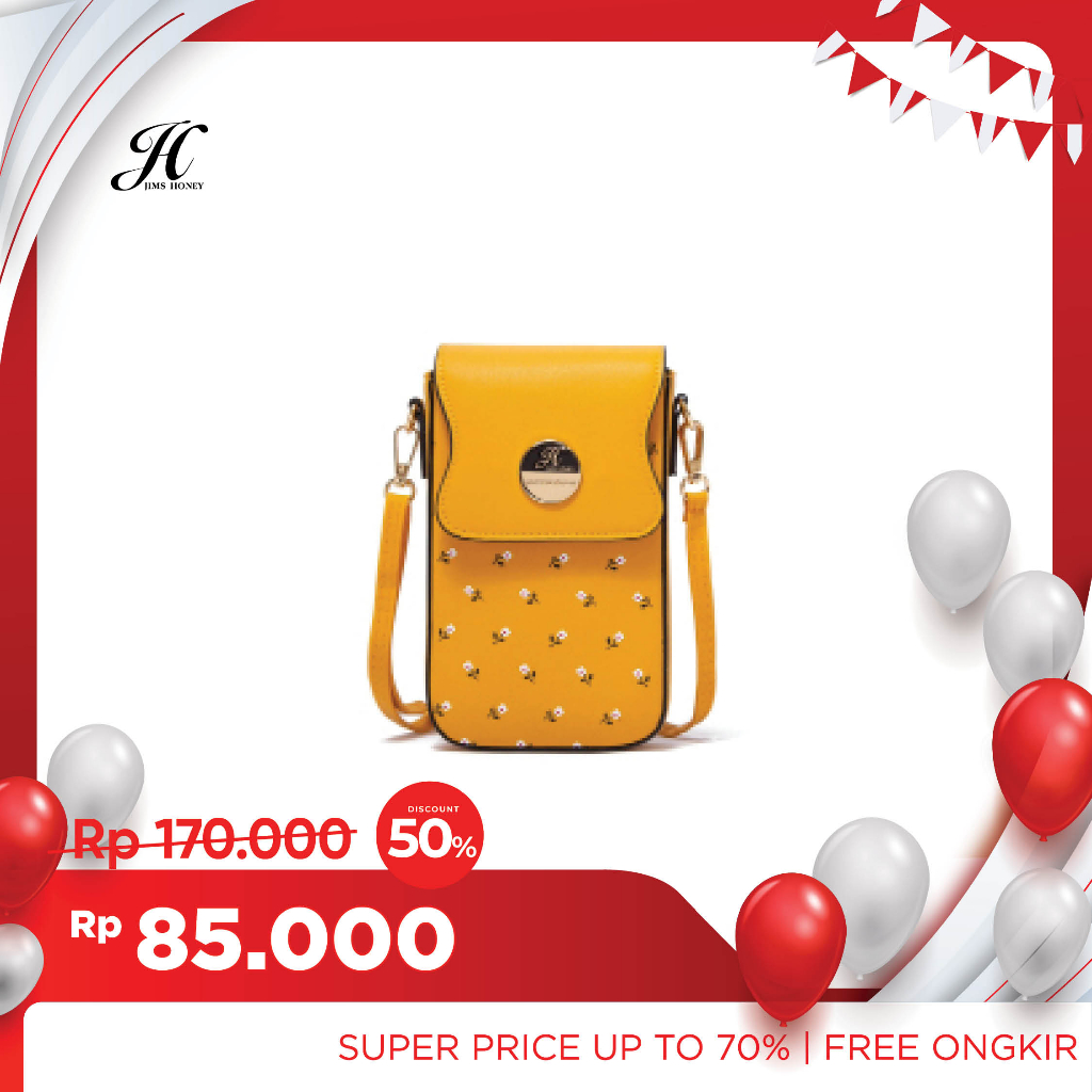 JIMS HONEY CAMILIA MINI BAG Tas Dompet Selempang Handphone Wanita Import muat Hp uang dan kartu