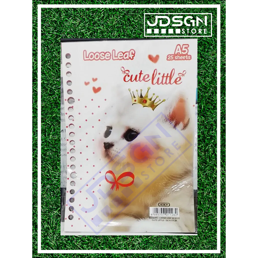 

A5 50 LEMBAR, KERTAS REFILL, ISI BINDER, LOOSE LEAF KIKY FANCY CUTE LITTLE GARIS