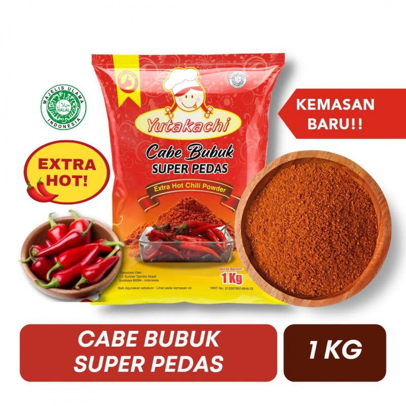 

Cabe Bubuk Super Pedas 100 Gram Yutakachi / Chili Powder Extra Hot / Bubuk Cabai Kering 100gr / Cabe Giling / Bubuk Cabe Keripik