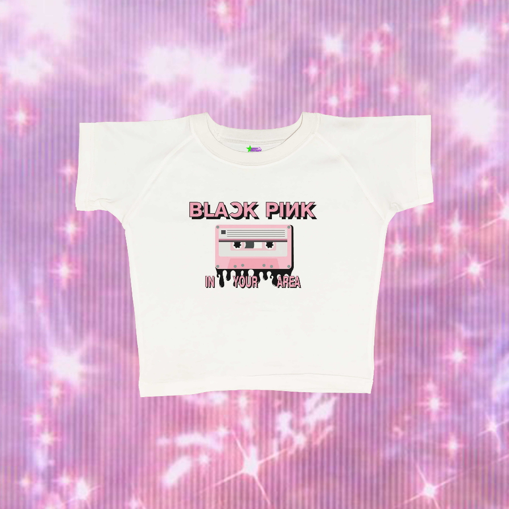 crop top korean style blackpink in your area baby tee