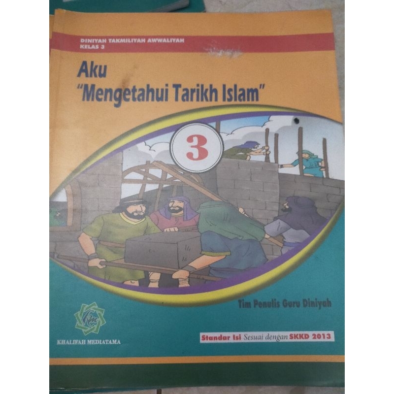 Buku MDTA "Aku Mengetahui Tarikh Islam"
Kelas 3 (setara kelas 5 SD)
Diniyah Takmiliyah Awwaliyah
Pen