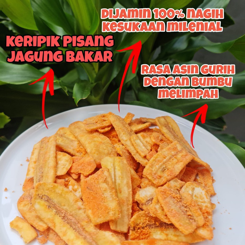 

Keripik pisang jagung bakar