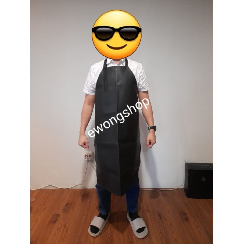 Apron celemek tahan air gudang workshop dapur masak pabrik 95 x 67 cm pvc simpel sederhana waterproo