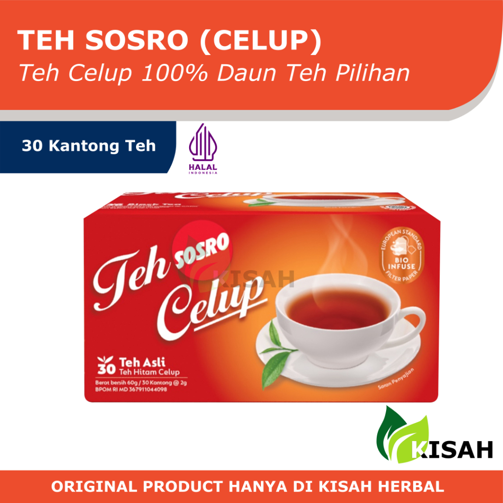 

Teh Celup Sosro - Teh Celup Cap Botol Hijau - Teh Celup Poci - Teh Hitam Berkualitas - Tea Bag Isi 30 dan Isi 15