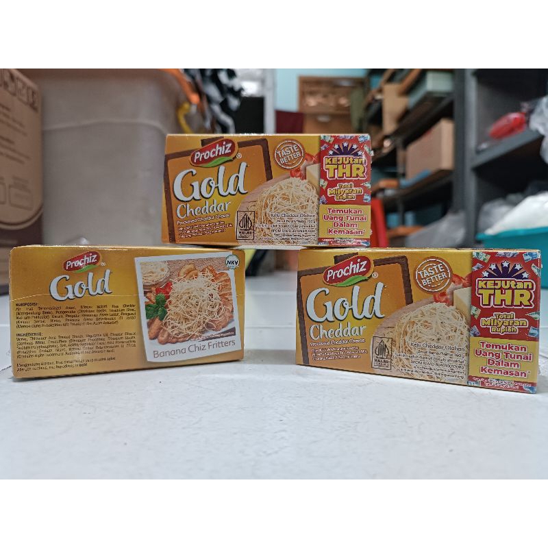 

Keju Prochiz Gold Cheddar 160Gr