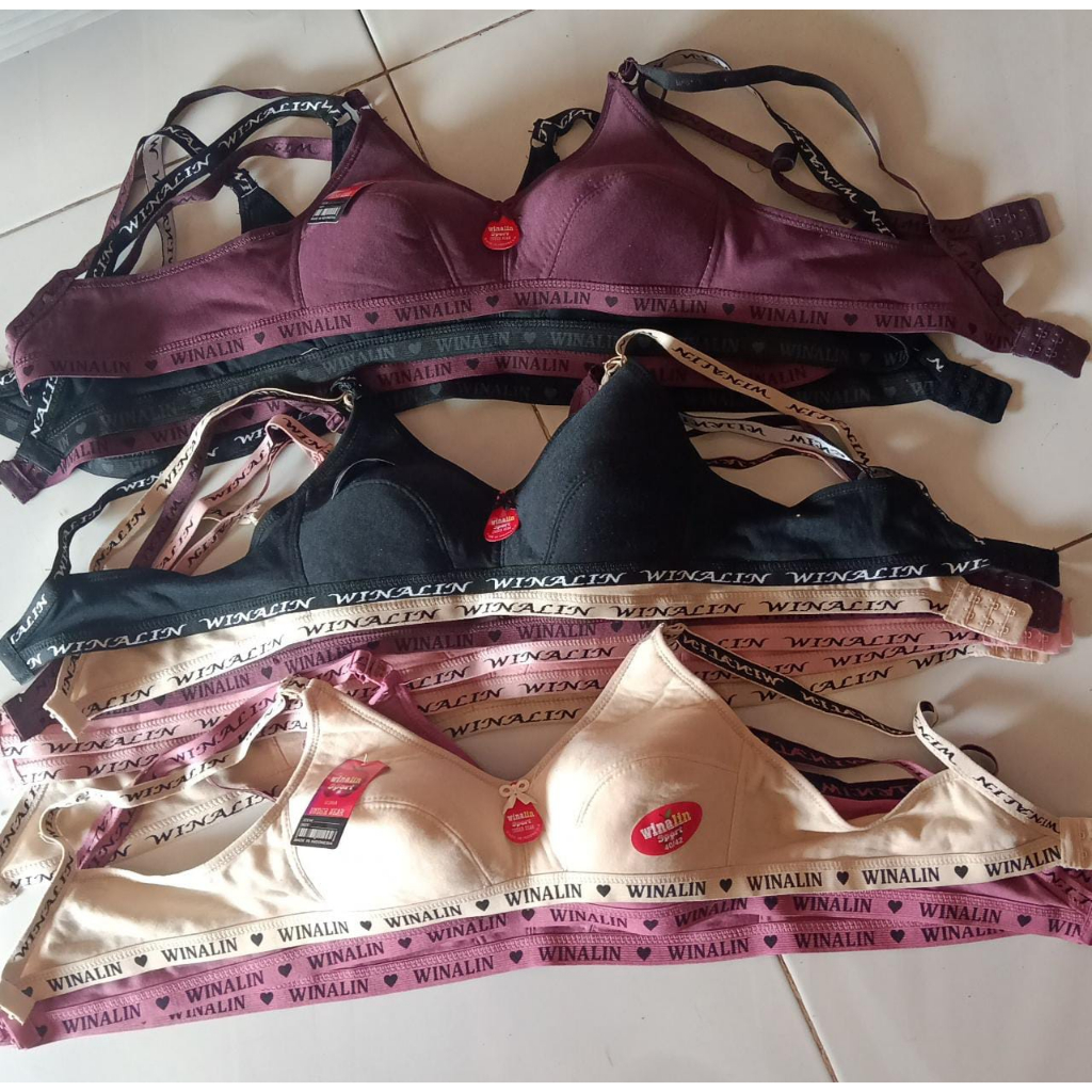BH Bra Polos winalin  bh kain  bra winalin premium  pakaian dalam wanita  bra tanpa busa