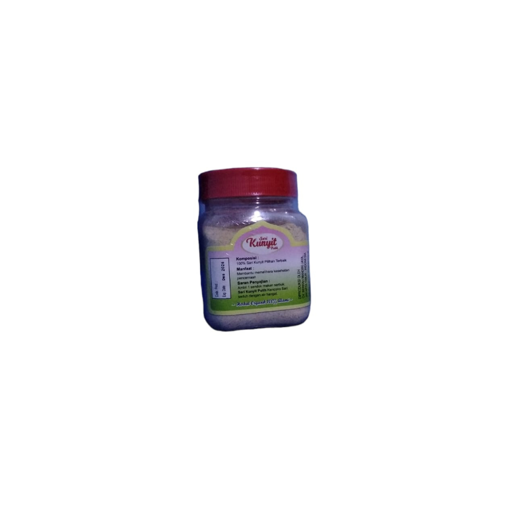 

KRZ Serbuk Sari Kunyit Putih Kencono Sari 100 gr Bubuk Jamu Kunyit Organik