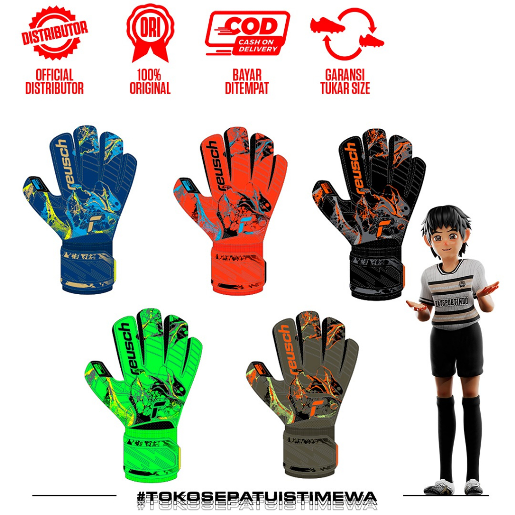 SARUNG TANGAN KIPER REUSCH GK GLOVES ATTRAKT GRIP