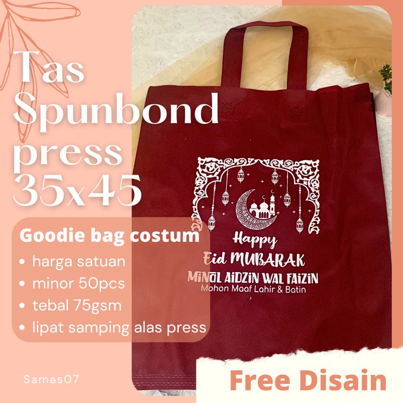 

Tas spunbond 35x45 Press COSTUM BRAND ATAU ACARA