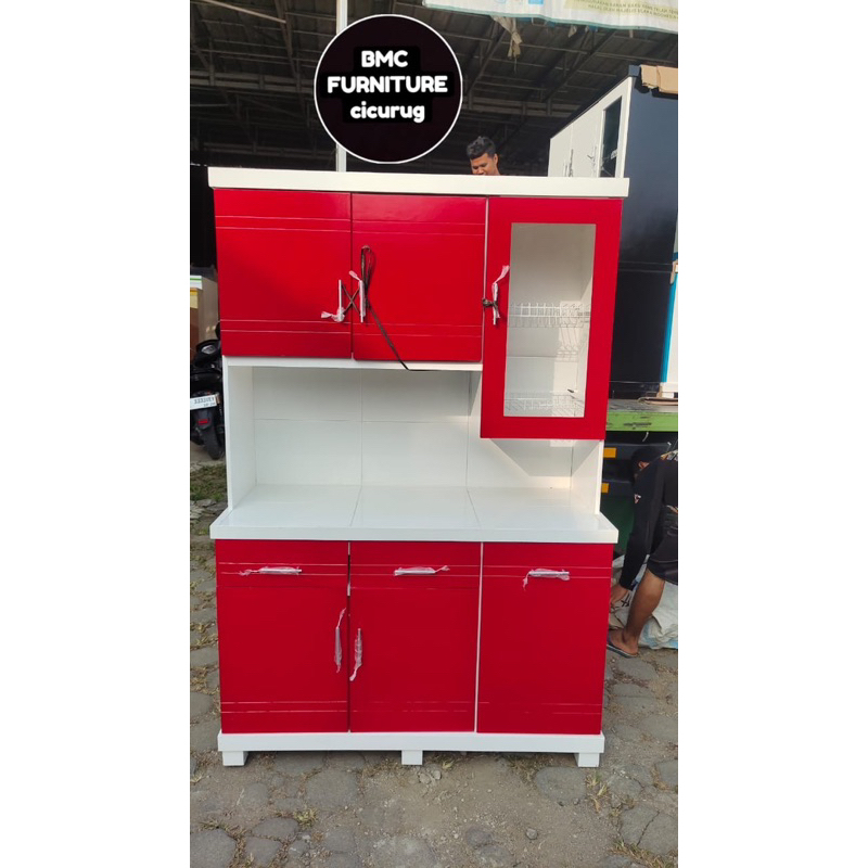 RAK PIRING 3pintu ] lemari sayur 3pintu kayu