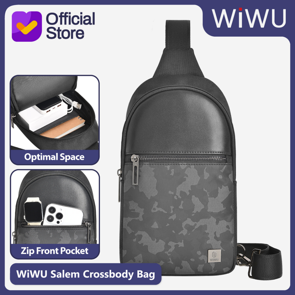 Crossbody Bag WiWU Salem with Shoulder Strap + Front Pocket
