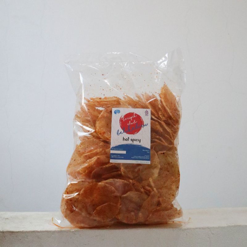 

Keripik Kaca / Keripik Elod / Keripik Pedas (Hot Spicy) Belikebiru (500g)